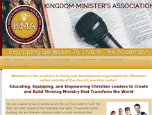 Tablet Screenshot of kingdomministers.com